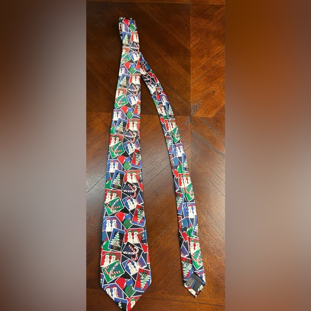 PRESCOT BAY silk Christmas tie